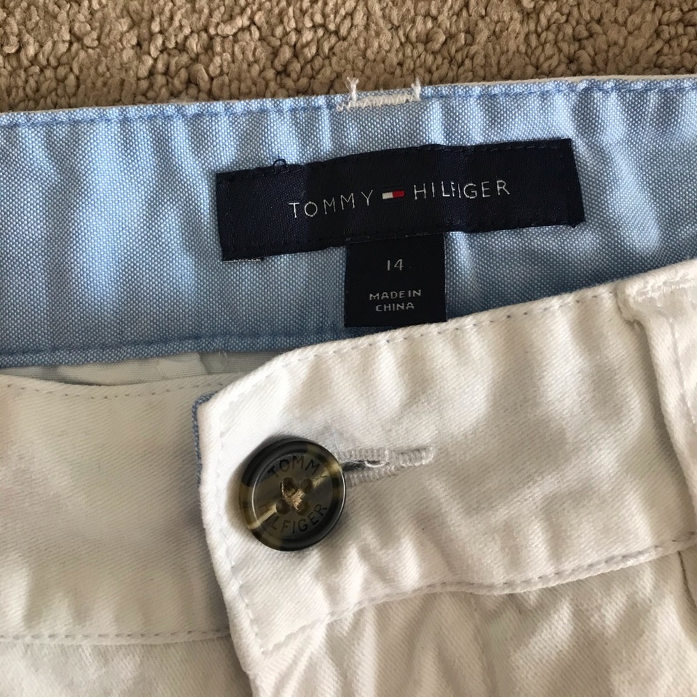 Tommy Hilfiger white jean shorts